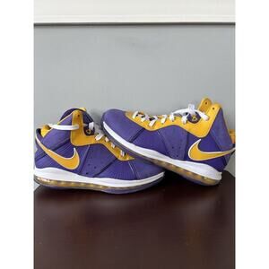 Nike Lebron 8 Lakers Purple Size 12 DC8380-500 Purple Yellow White OG‎ 2020